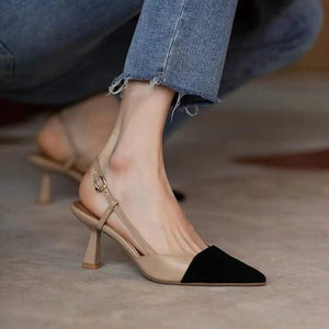 V Strap Heel